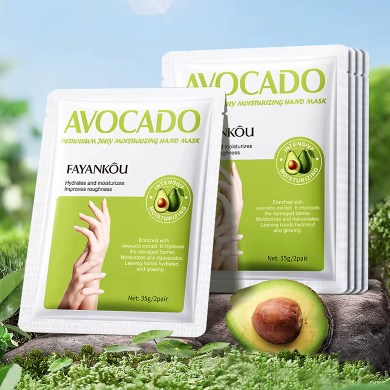 Masque hydratant pour les mains, 5 paires, avocat, élimine les peaux mortes, rajeunissant, nourrissa