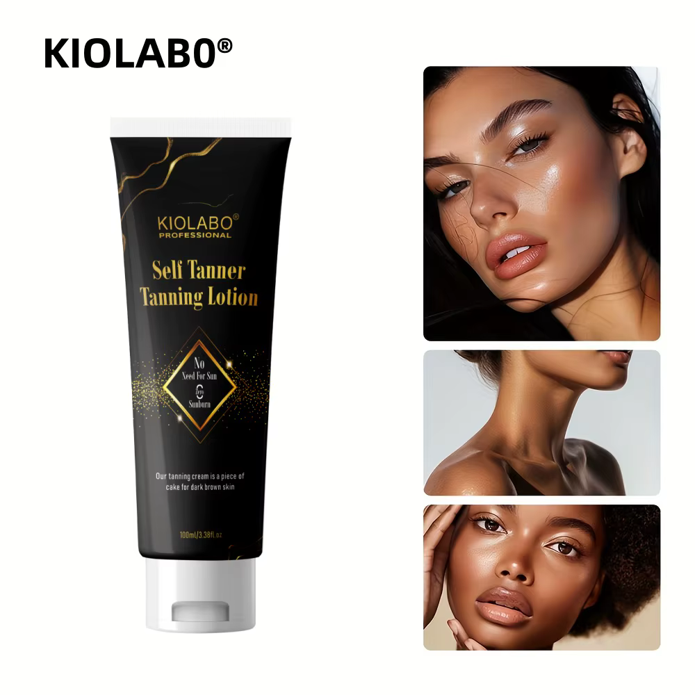 Baume bronzant foncé pour l'été, bronzage profond facile, peau éclatante sans traces, ingrédients na