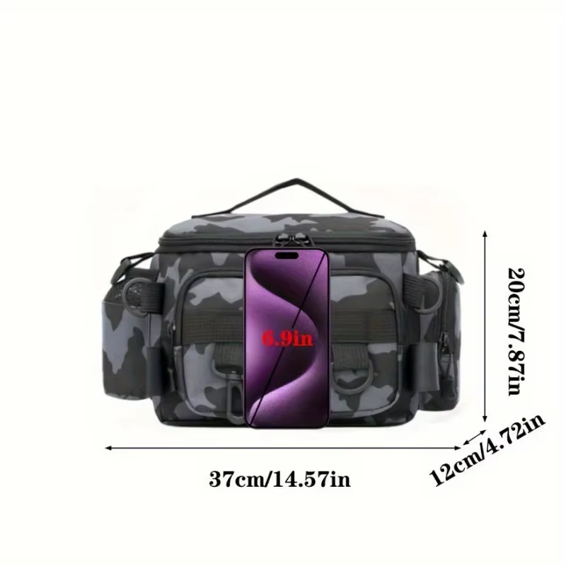 Un sac de pêche pratique - sac banane en toile, sac à bandoulière, sac de voyage et de sport univers