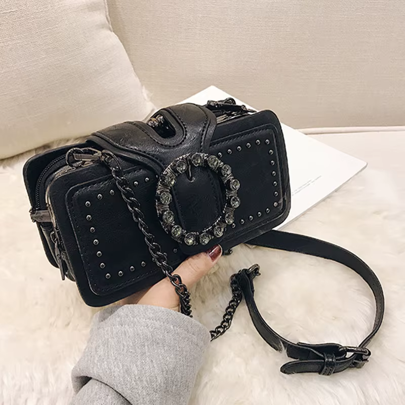 Sacs à main de luxe pour femmes sacs à bandoulière diamants de luxe sac carré Vintage fourre-tout dé