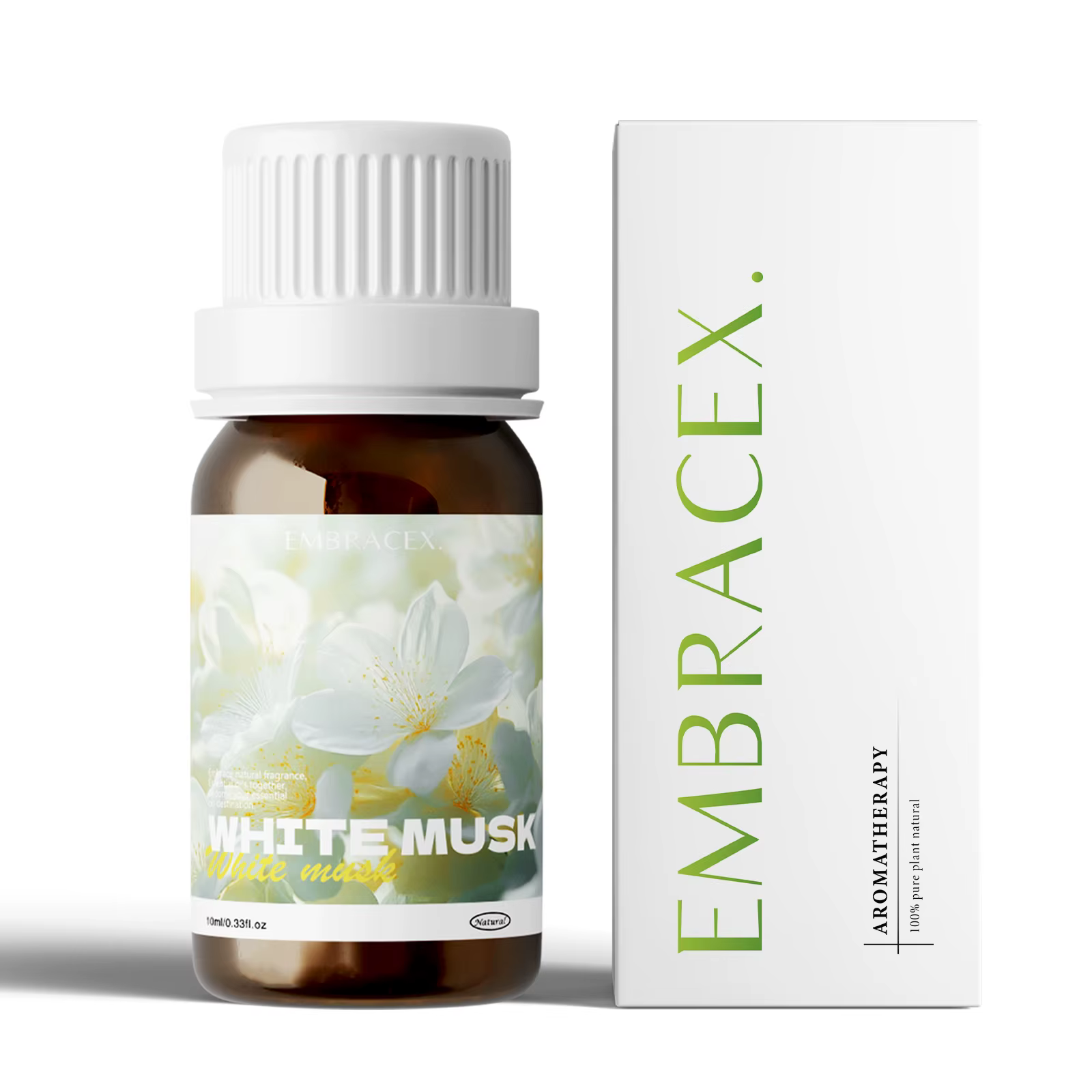 Huile de musc blanc 10 ml, huile de romarin, aromathérapie naturelle à base de plantes fraîches pour