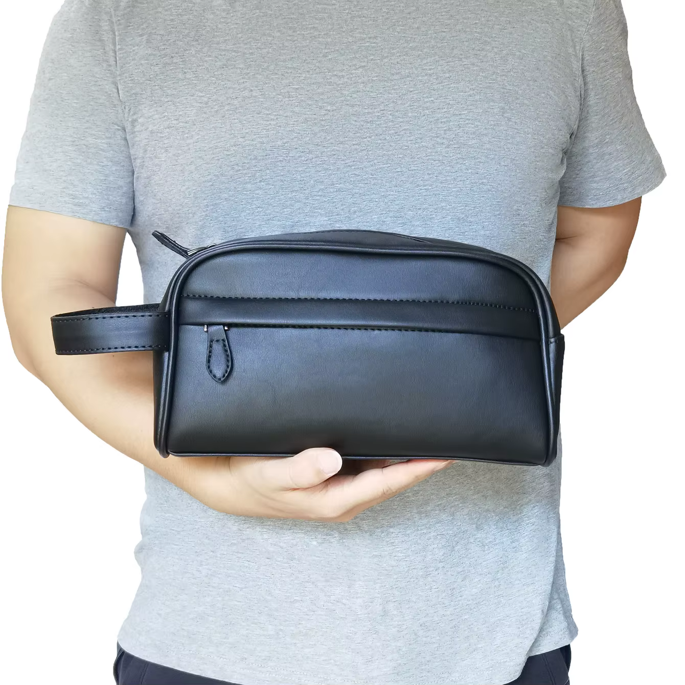 Sacs à main en cuir PU pour hommes, portefeuilles d'affaires, porte-carte de crédit, sac pour téléph