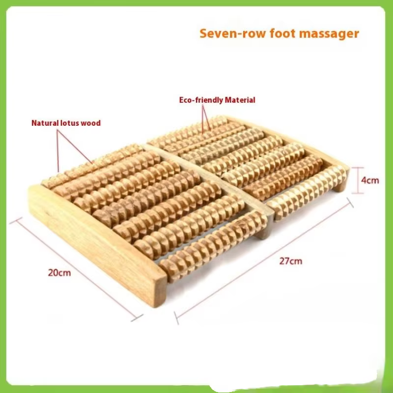 Rouleau de Massage des pieds en bois, réflexologie pour le Stress, Fitness, soins de santé, masseur 