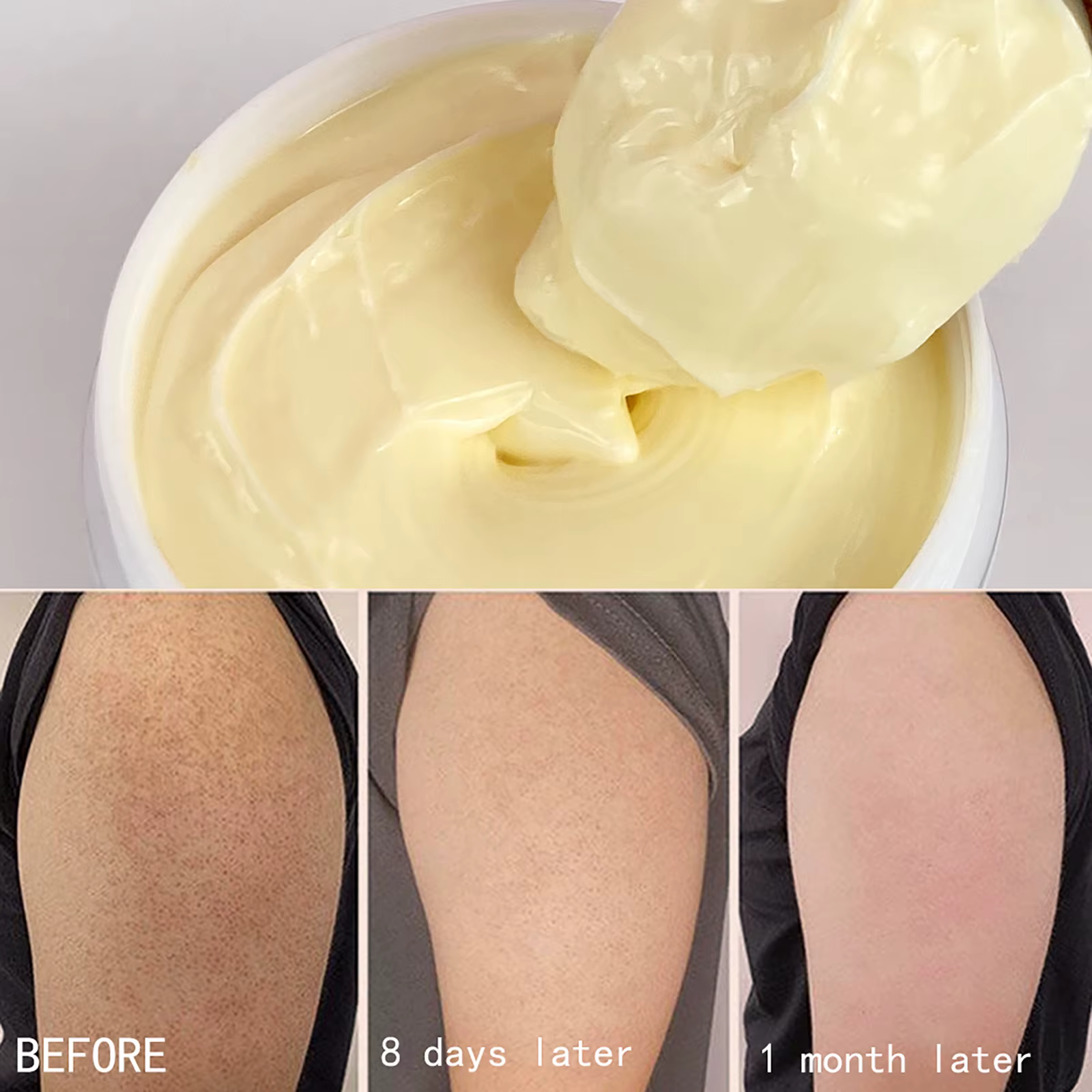AILKE Crème blanchissante à l'huile de beurre de karité biologique, éclaircissante, hydratante, nour