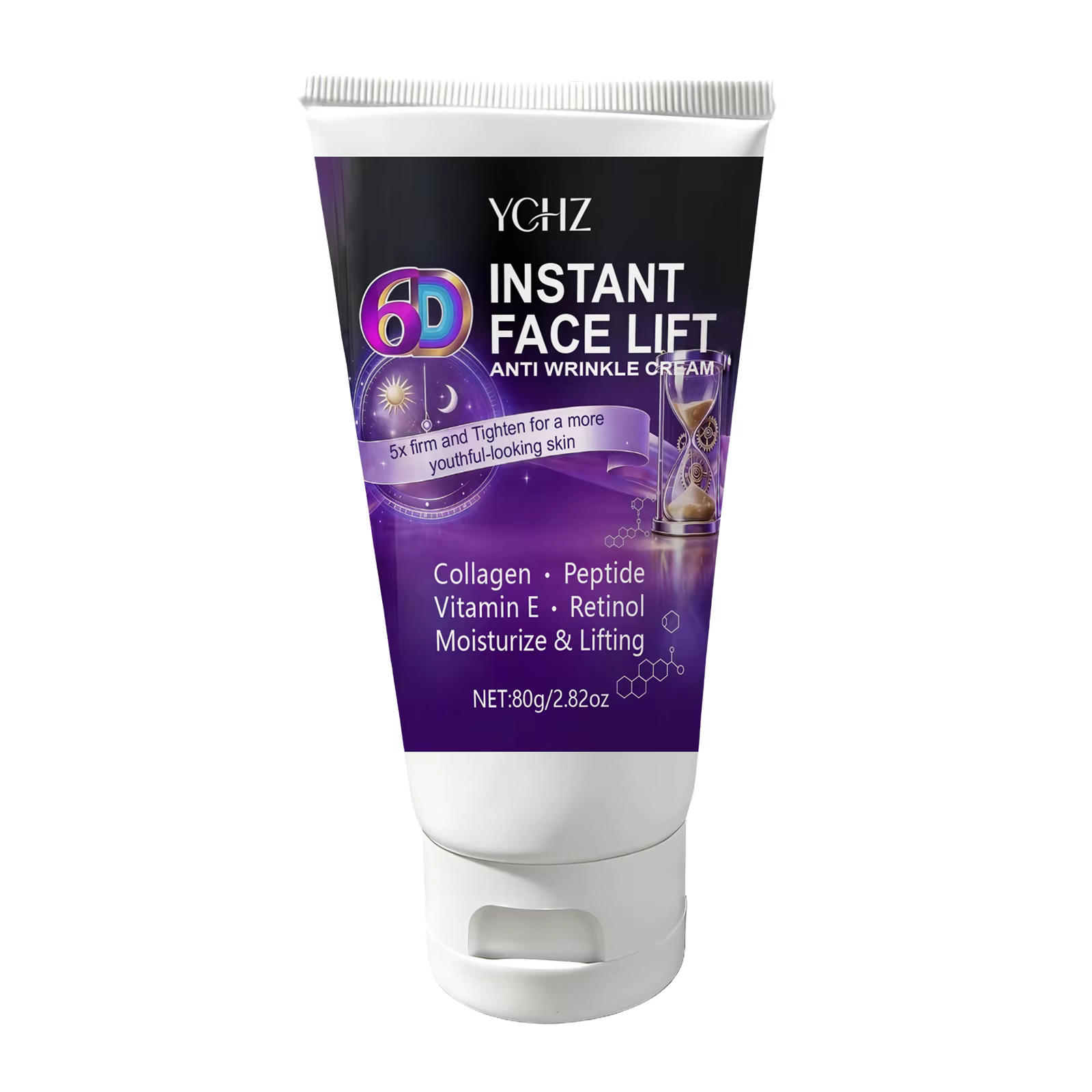 Crème raffermissante instantanée 6D, anti-rides, resserre et lisse la peau relâchée, unifie le teint
