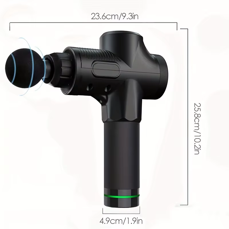 Pistolet de Massage électrique à 30 niveaux, appareil de relaxation musculaire profonde du Fascia, é