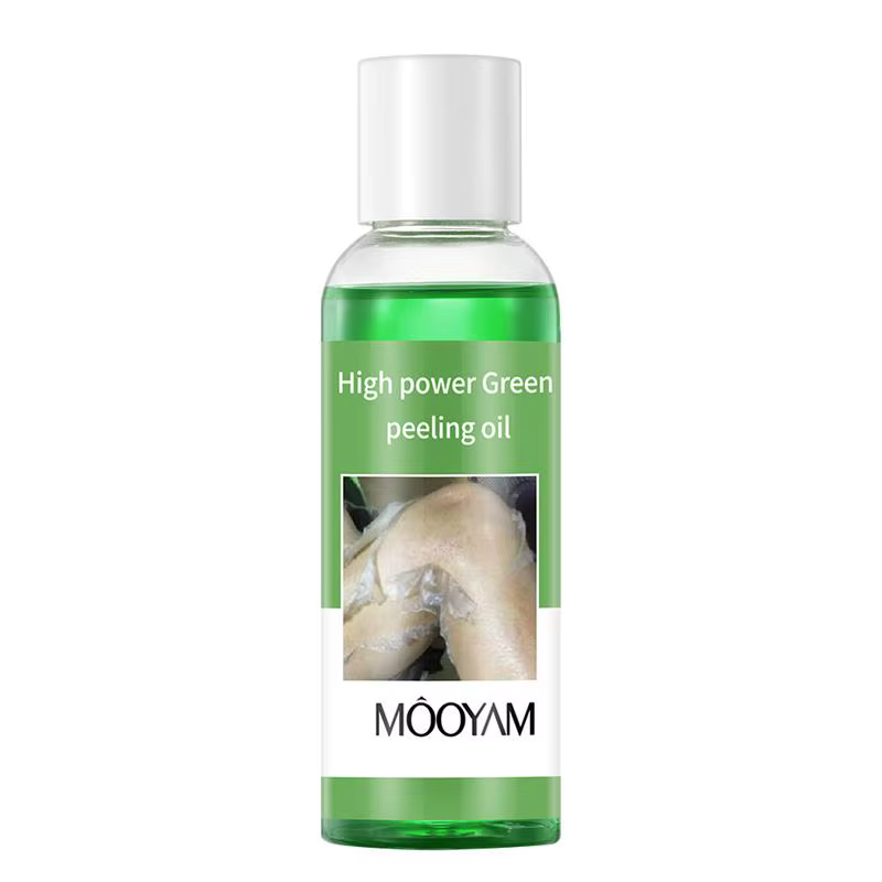 Huile exfoliante verte à l'extrait de réglisse pour le visage et le corps, adoucissante, hydratante,