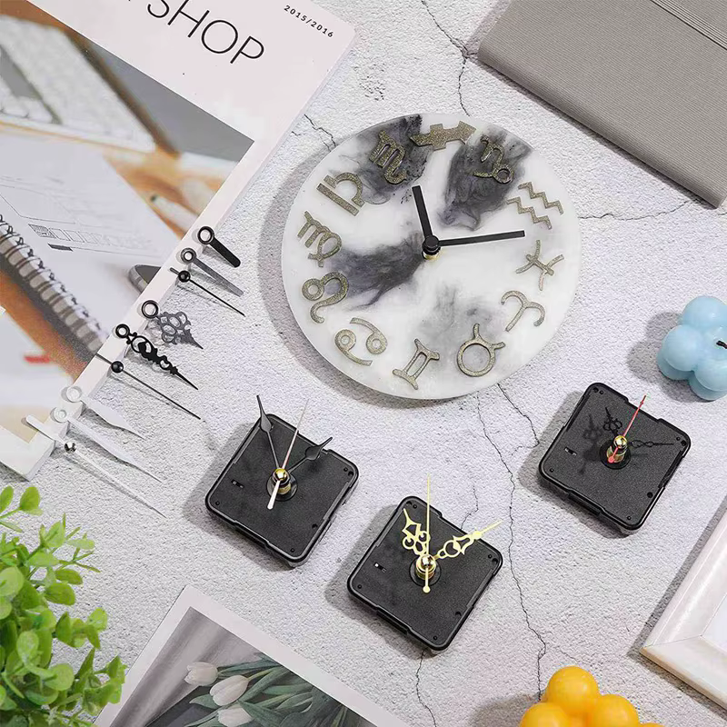 Pièces de mécanisme de mouvement d'horloge, horloge murale bricolage, silencieux, quartz, kit de rem
