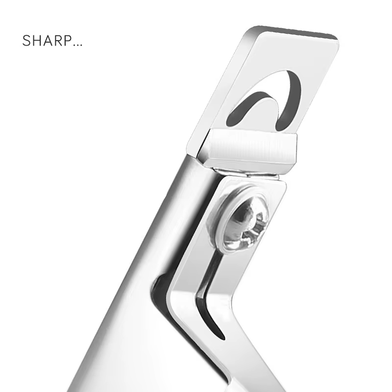 Coupe-ongles professionnel en acier inoxydable, coupe-ongles de Type U, coupe-bordure en acrylique,