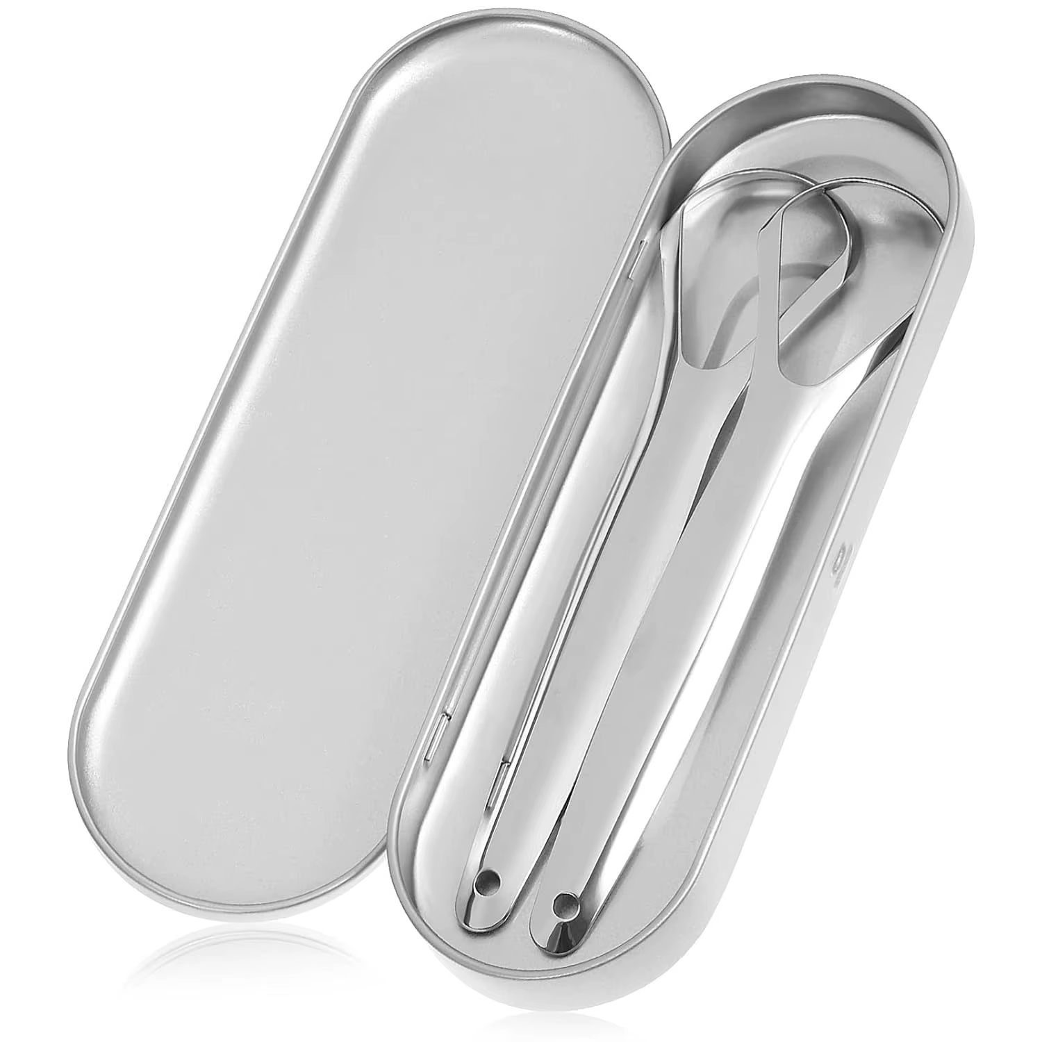 Nettoyeurs de langue en acier inoxydable, grattoir à langue pour adultes, garçons et filles, outils 