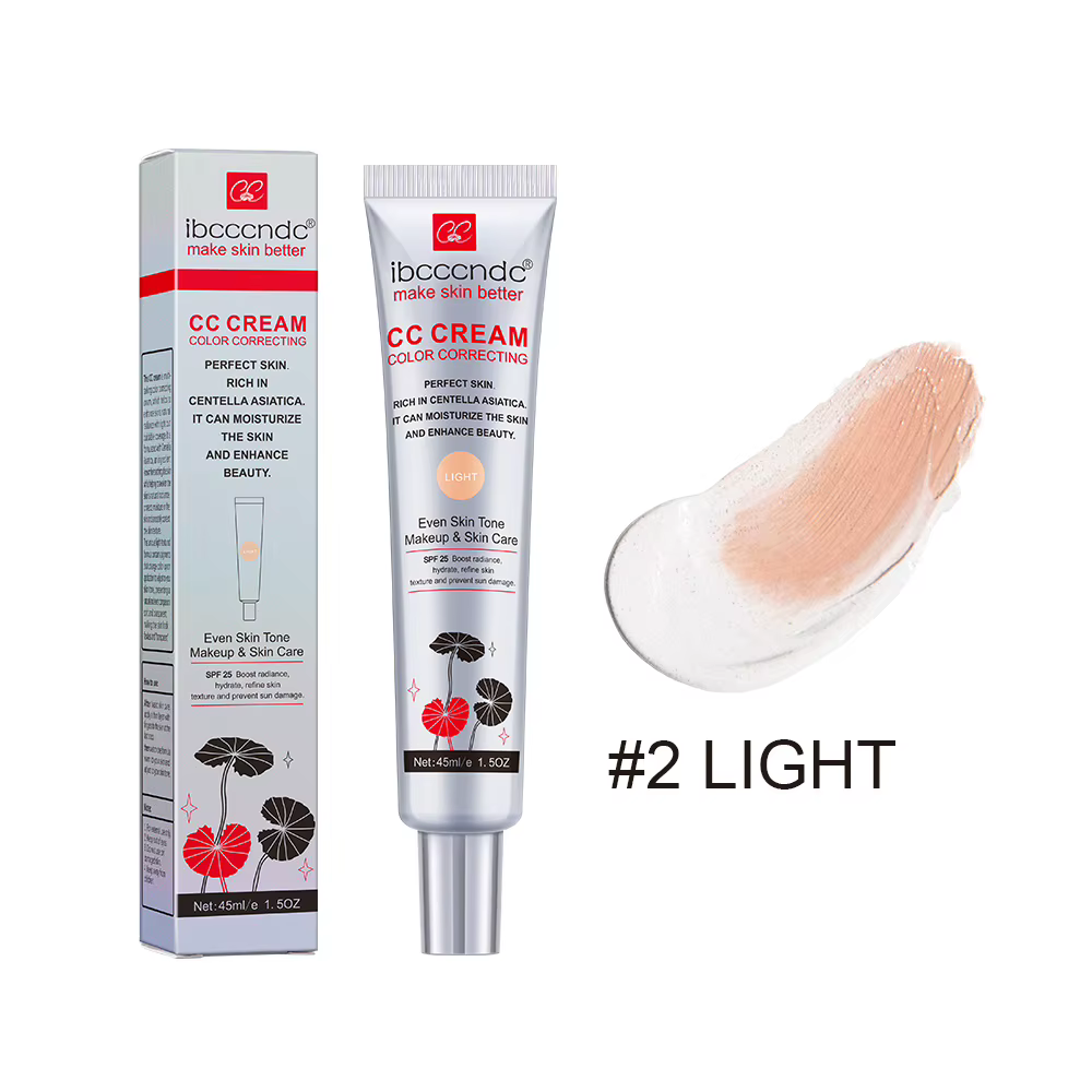 CC Cream Correcteur de Teint Unifiant Coréen Hydratant Léger Fini Naturel Lumineux Base de Teint