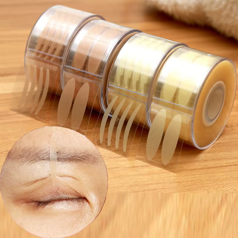 Extension de cils en forme de coupe, Gel médical en Silicone, Patch adhésif pour cils, bande de paup