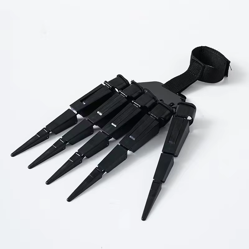 Doigts Articulés d'Halloween, Fausses Mains de Squelette Effrayantes, Gants de Doigts pour Cosplay,