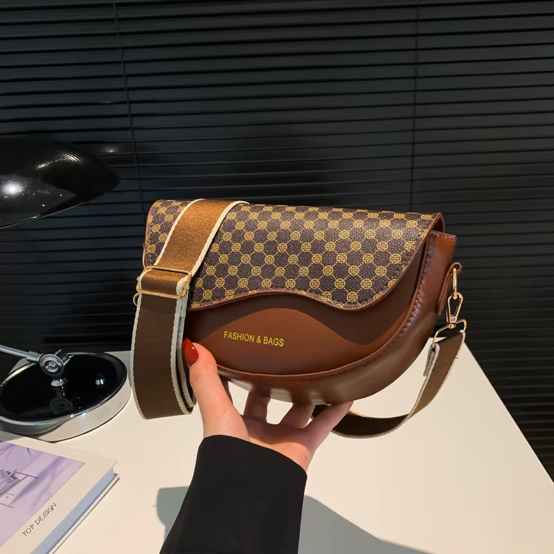 Sac à main rétro chic, sac messager à la mode pour dames, sac à bandoulière élégant, sac de selle en