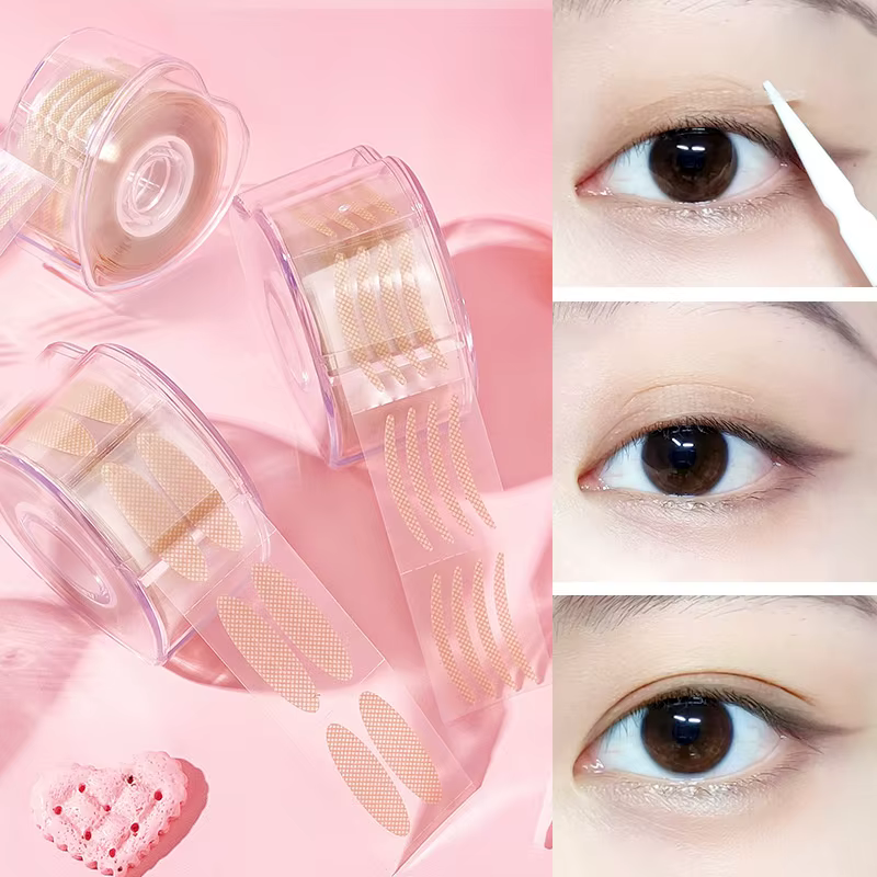 Extension de cils en forme de coupe, Gel médical en Silicone, Patch adhésif pour cils, bande de paup