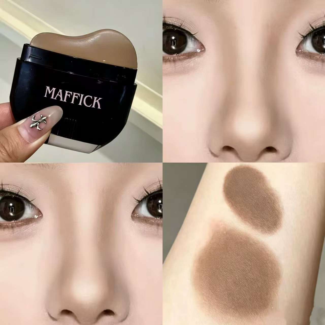Stick de contour Maffick, texture soyeuse, facile à estomper, sans agglomération, définit les contou