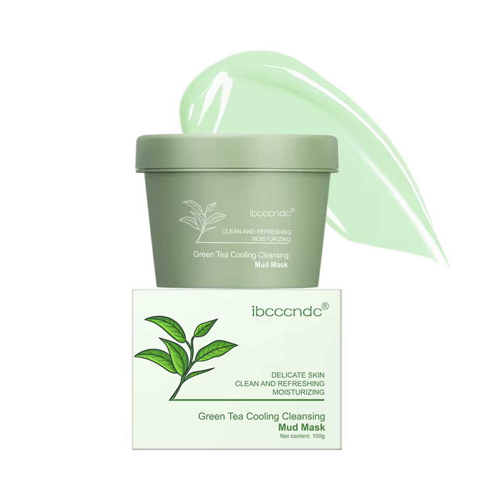 Masque de boue de thé vert, soin naturel pour la peau, nettoyage en profondeur des pores, argile nou
