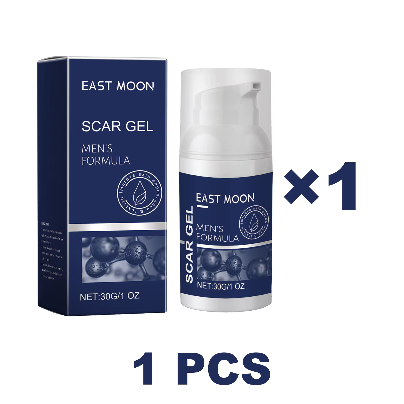 East Moon – Gel pour cicatrices au collagène, réduit la visibilité des cicatrices, hydrate en profon