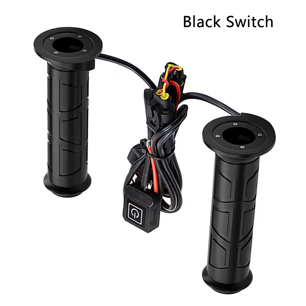 Poignées chauffantes électriques moulées pour moto, scooter, cyclomoteur, guidon 22 mm, réglables, p
