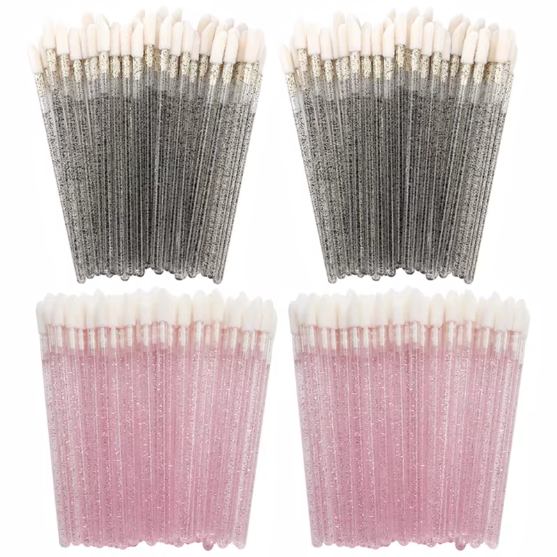 Brosse à lèvres en cristal, applicateur de brillant à lèvres, baguettes, vente en gros pour Kits d'o