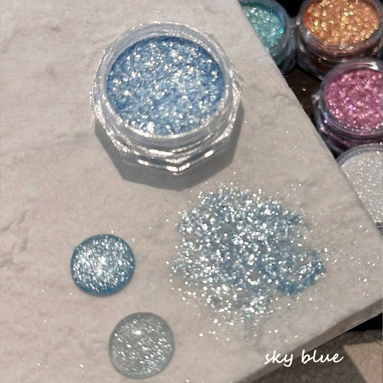 Poudre à ongles diamant cristal sel de mer, poudre à ongles sucre à paillettes Ultra fines, Nail Art