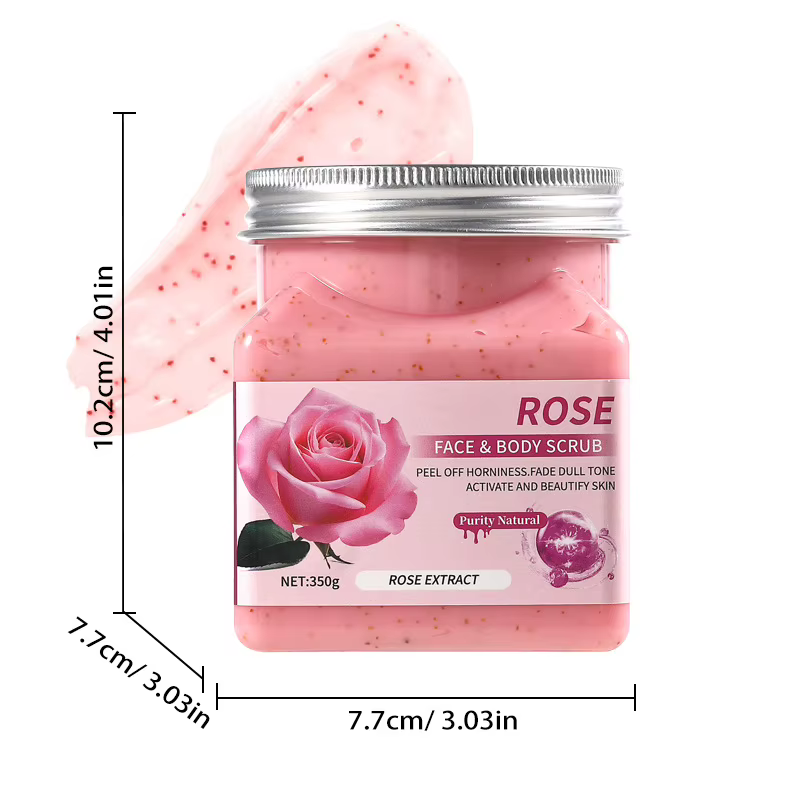 Gommage exfoliant corporel 350g pour peaux mortes et kératose Pilaris, gommage au café nettoyant en
