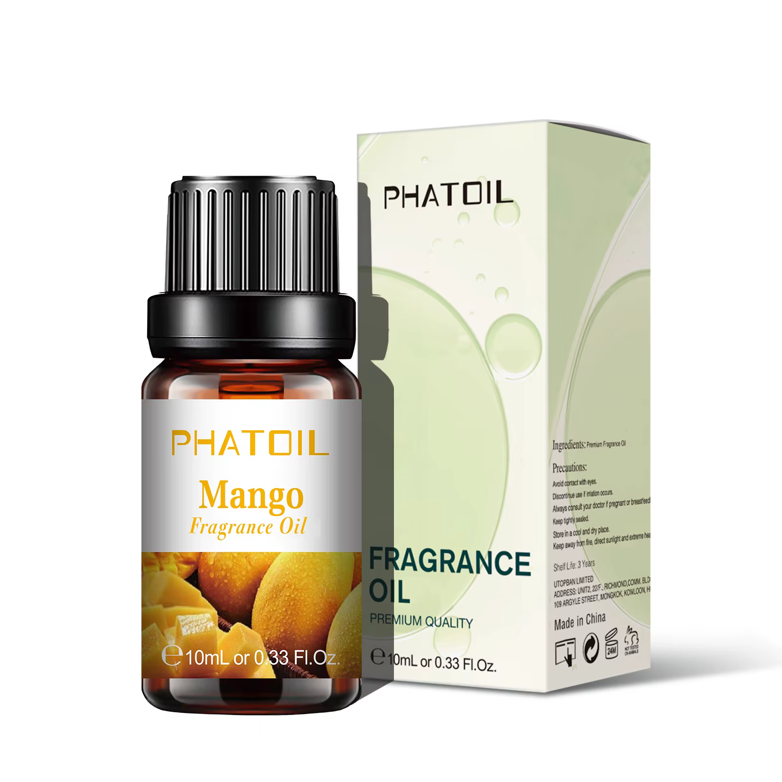 PHATOIL 10ml huile de parfum de fruits mangue fraise pomme cerise pastèque arôme doux huiles de parf