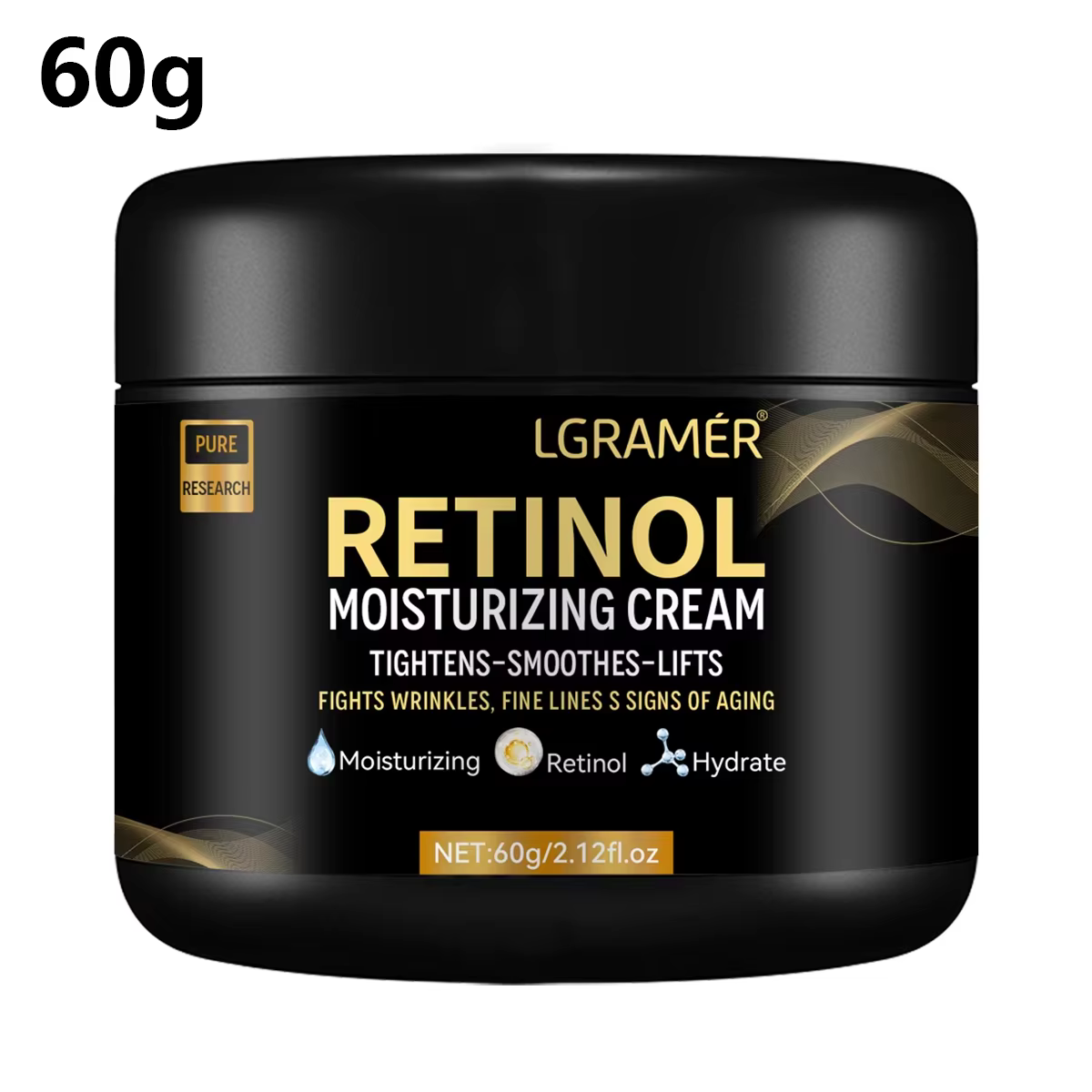 Crème hydratante pour le visage au rétinol pour hommes, crème hydratante au rétinol, anti-rides, ant