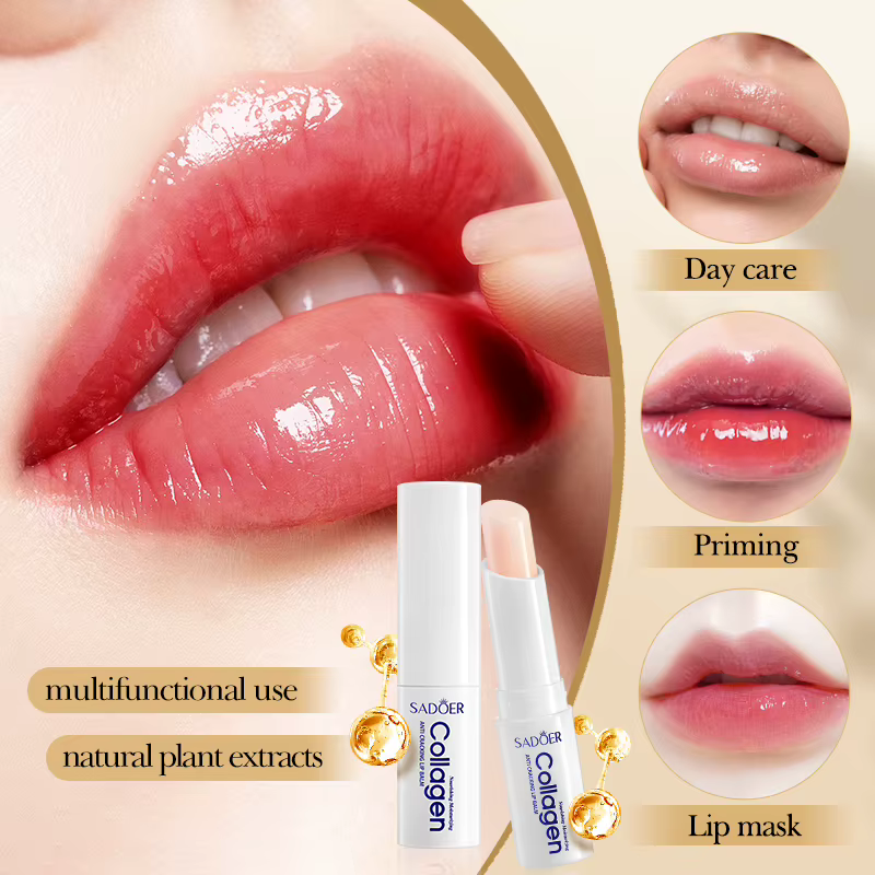 SADOER collagène baume à lèvres réparation nourrissant hydratant rouge à lèvres hydratant Anti fissu