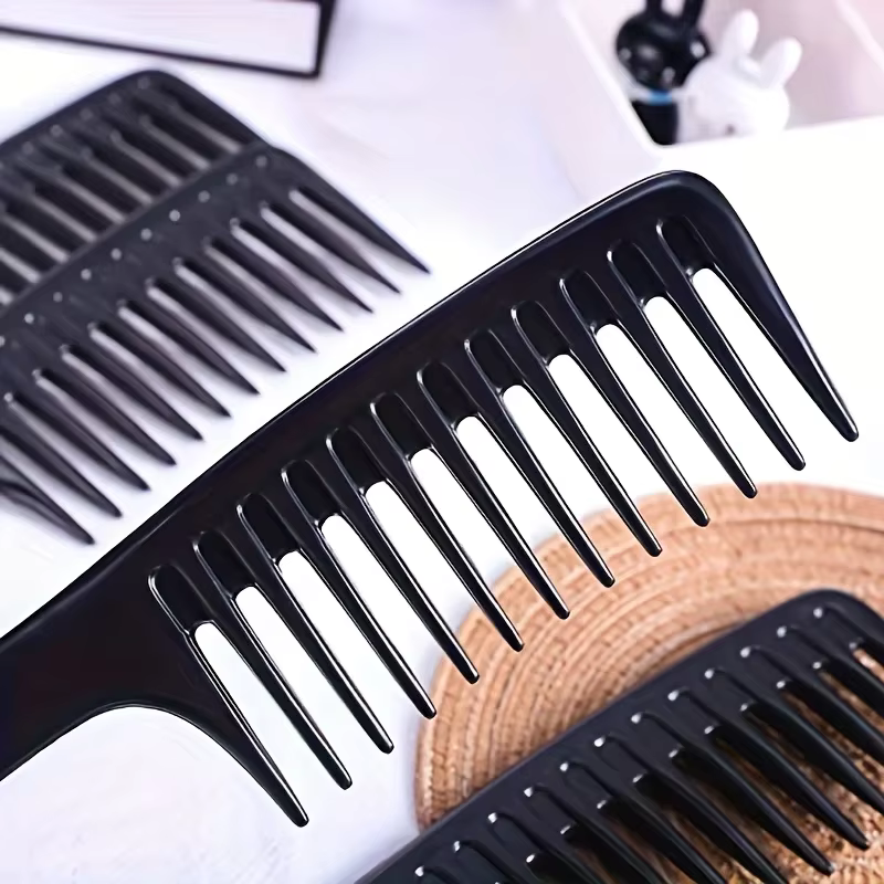 Peignes à dents larges 1/4, manche en plastique ABS antistatique et durable, cheveux lisses, adaptés