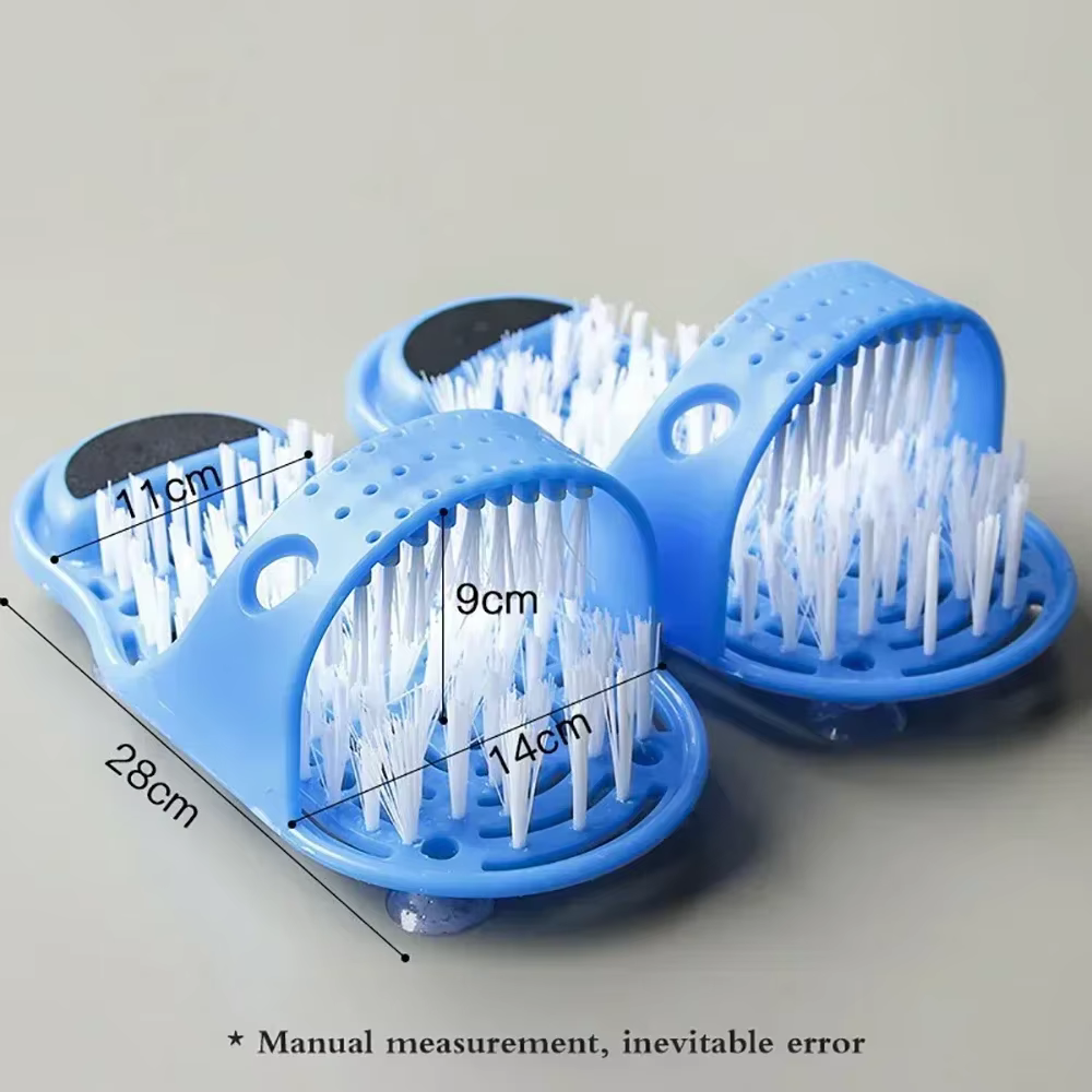 1PC douche pied épurateur masseur salle de bain bain pieds brosses enlever peau morte nettoyant Spa 