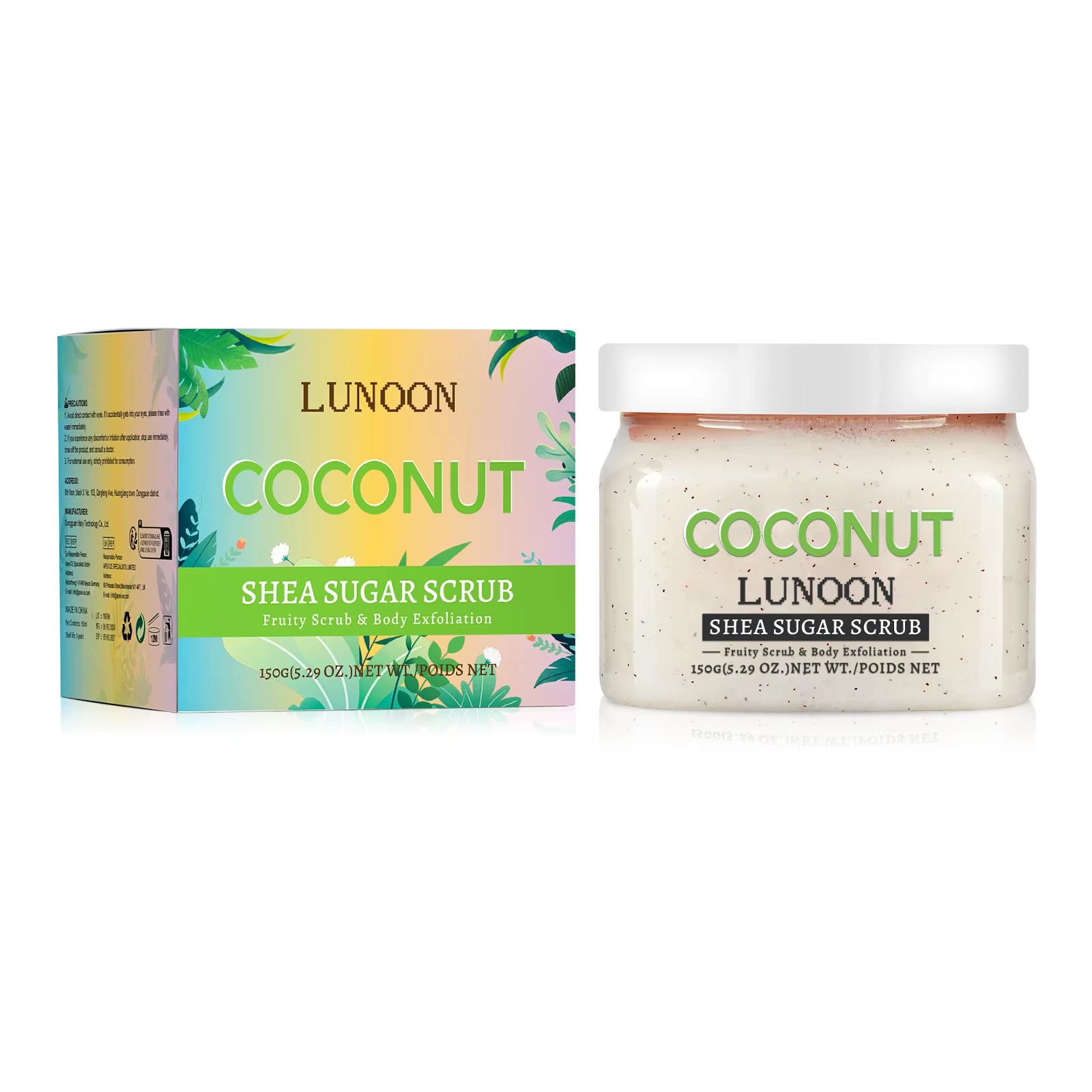 Gommage au sucre de karité pastèque 150g - Exfoliant naturel pour le corps, hydratant, lissant, pour