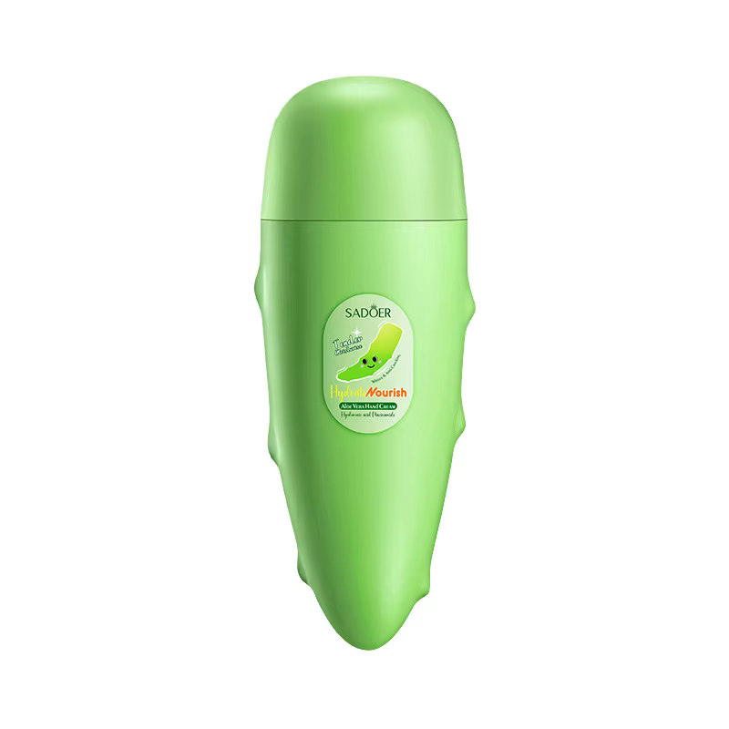 Crème pour les mains SADOER à la mangue, à la pêche, à l'aloe vera et au citron, en forme de fruit,