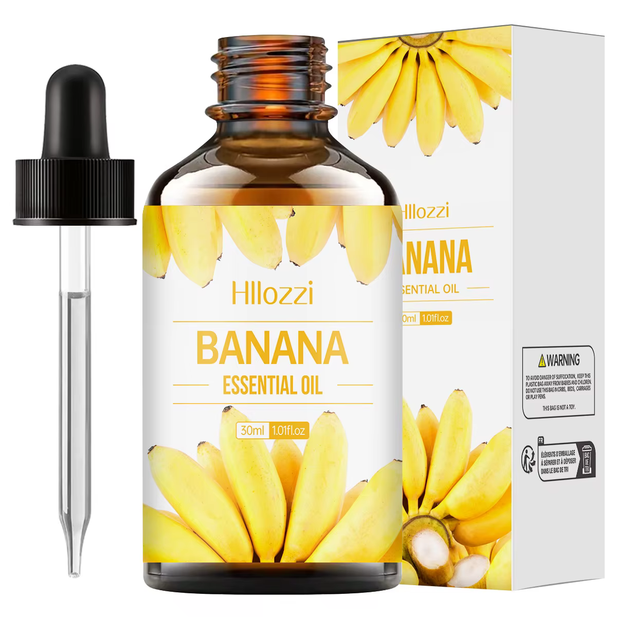 L'huile essentielle de banane 30ml illumine la peau, hydrate, répare les cheveux, savon humidificate