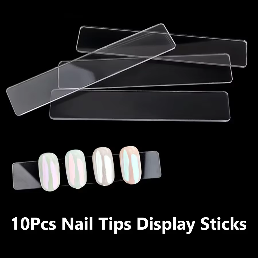 Boîte de rangement vide à pression sur les ongles, ensemble d'emballage pour faux ongles avec ruban 