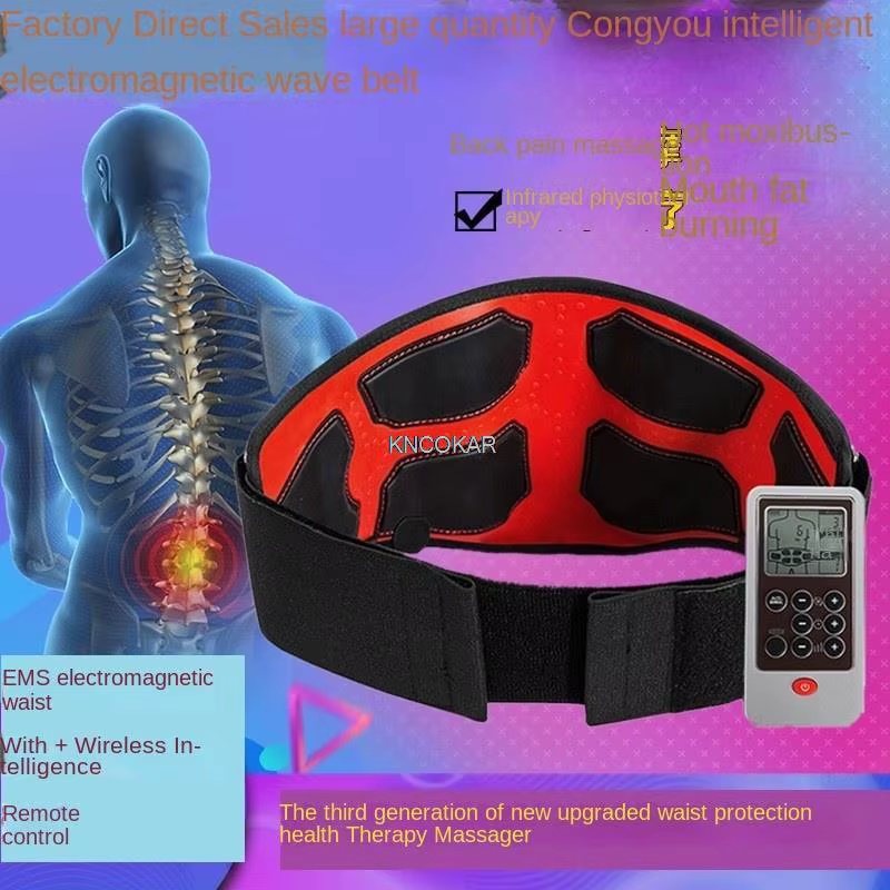 Ceinture de Énergie Amincissante à Chaleur Électrique, Épaisseur des Muscles Abdominaux, Acupuncture