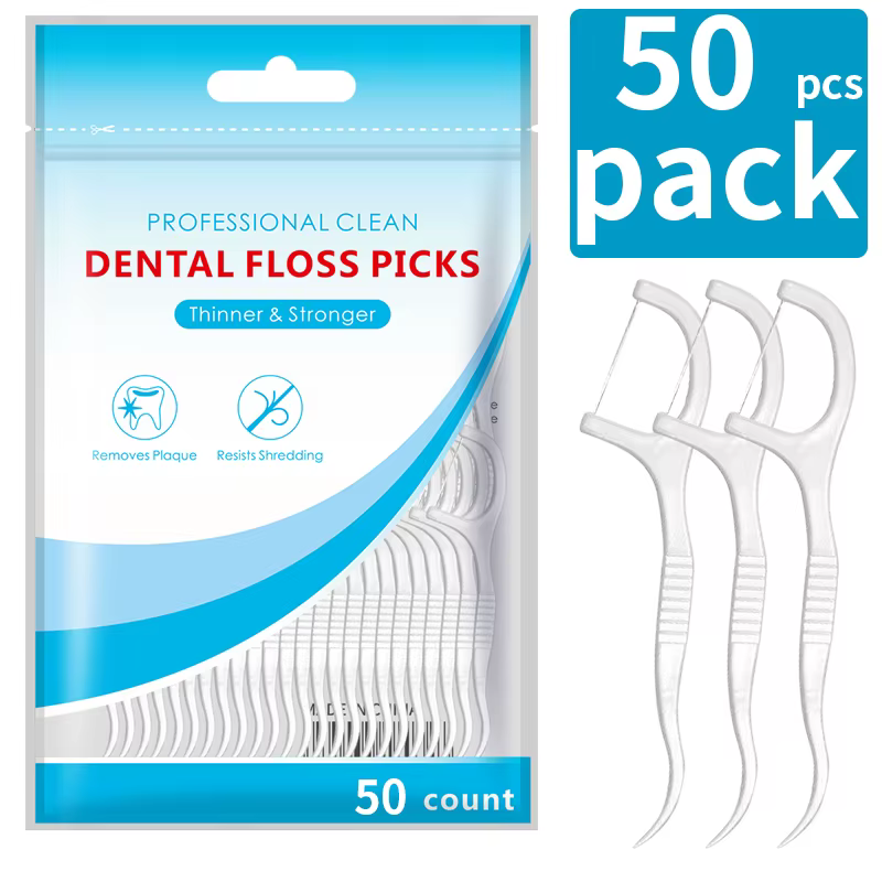Cure-dents Ultra-fines, ensemble domestique, fil de soin Portable et jetable, nettoyage en profondeu