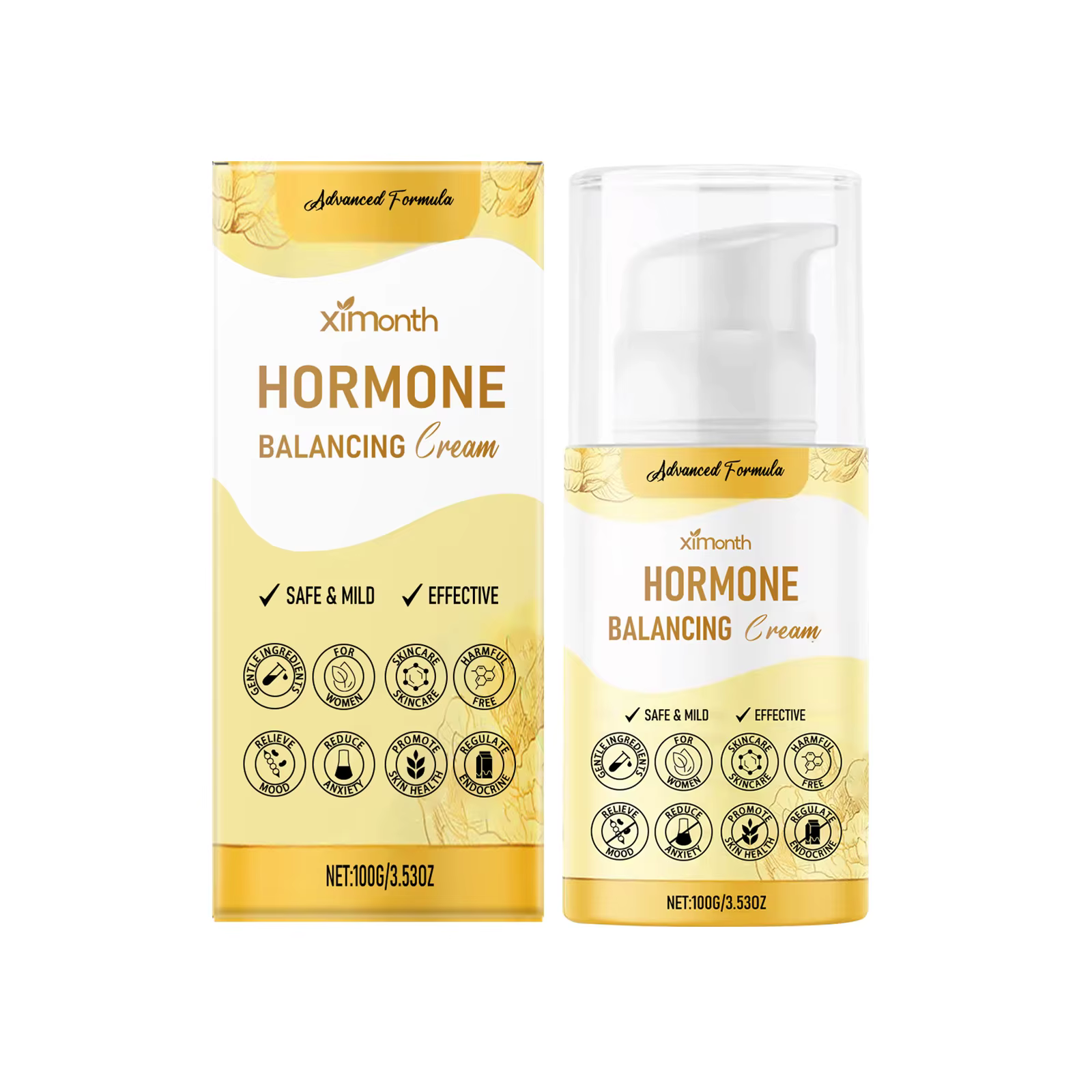 Crème d'équilibrage d'hormone, régule l'hormone, soulage les symptômes ménopaïques, relaxant l'espri
