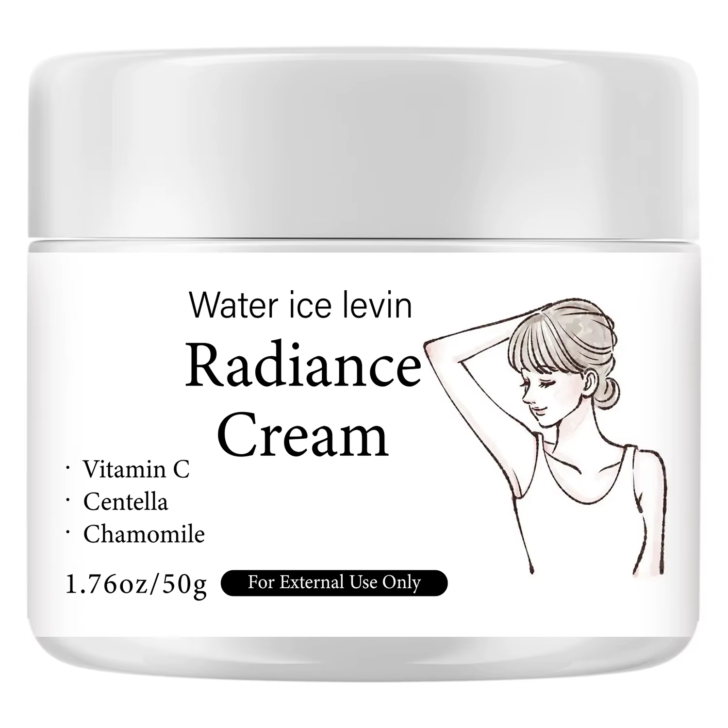 Water Ice Levin Lait Intime Centella Camomille Formule Douce Éclaircit la peau du corps. Conçu pour