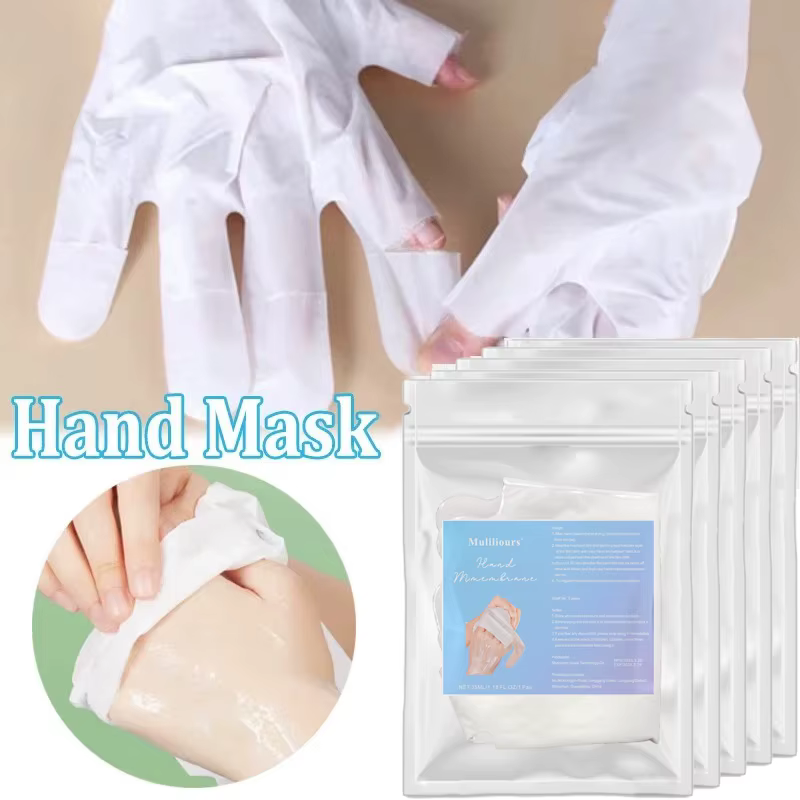 5 paires de masques pour les mains au lait de chameau : produits de soin des mains nourrissants, hyd