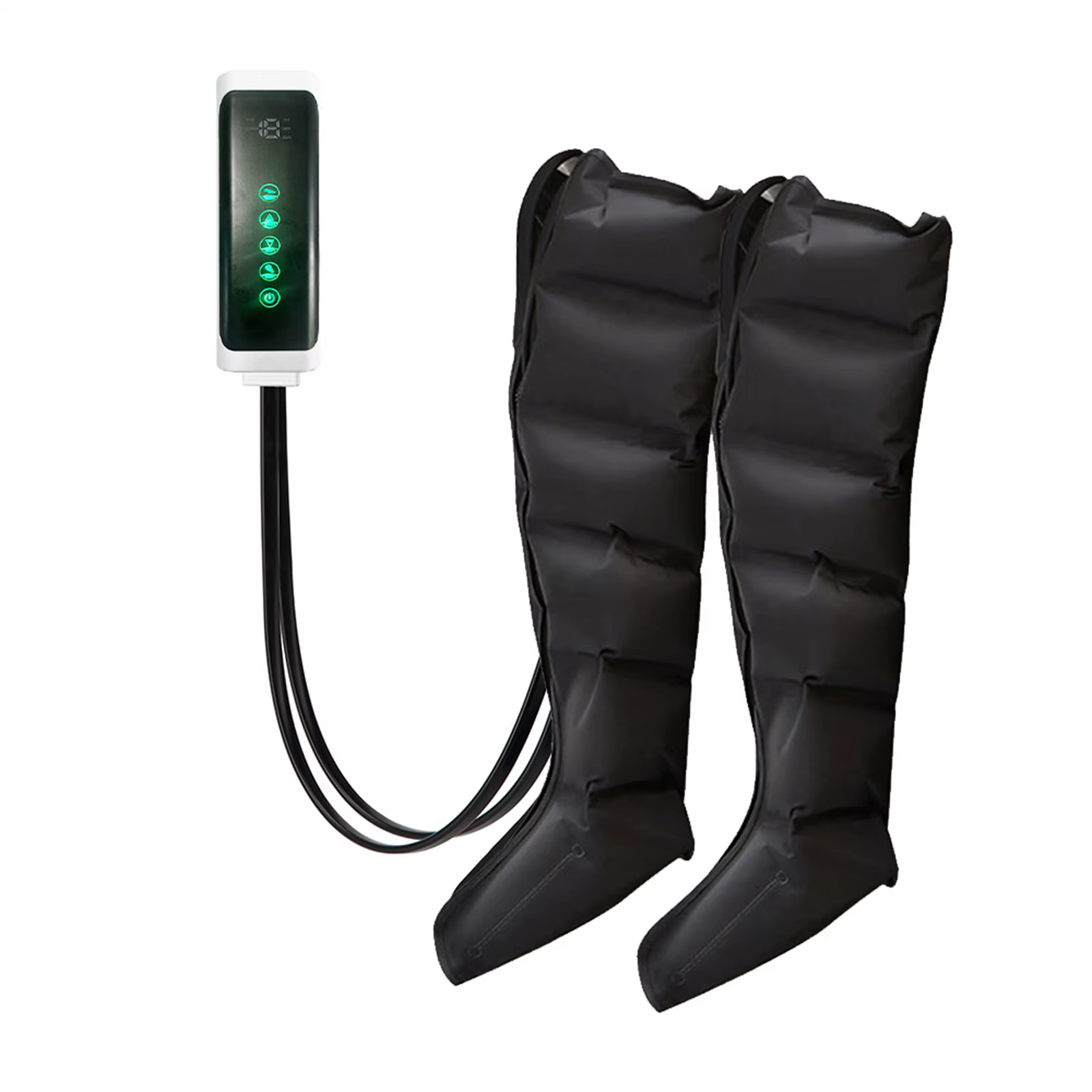 Massage des jambes à compression d'air 6 bottes pneumatiques à airbag utilisées pour la circulation 