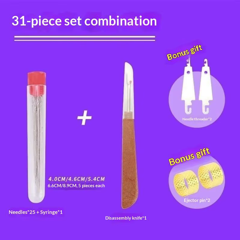 Kit d'outils de couture manuel multifonction complet pour la réparation de vêtements à domicile, les