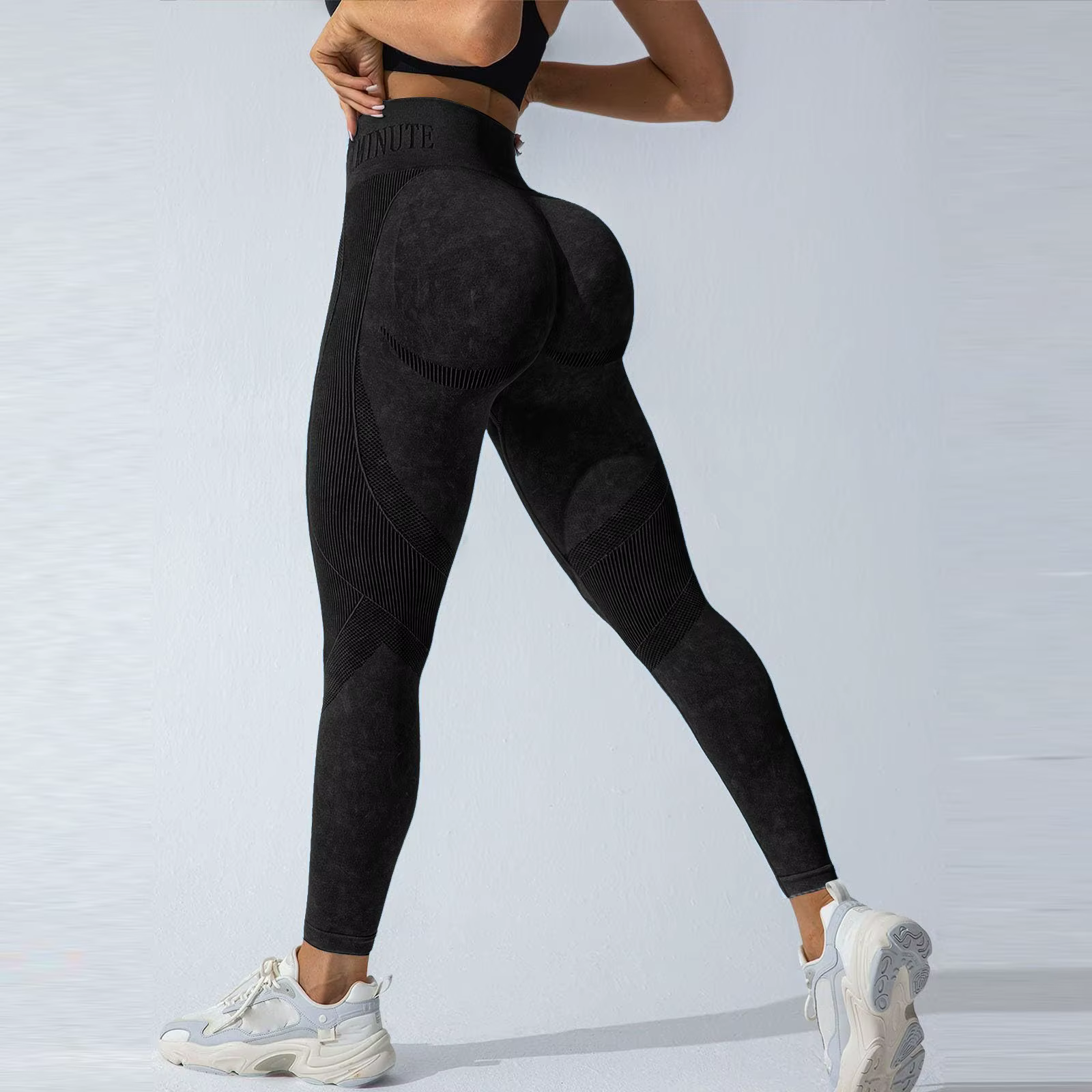 Leggings amincissants 3D anti-cellulite pour femmes, taille haute, sans couture, effet push-up, ther