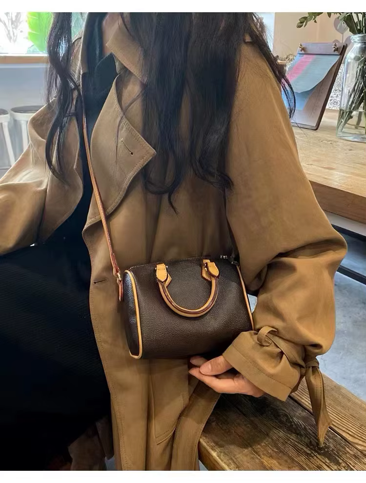 Sac à main élégant en cuir véritable pour femme, nouveau style 2025, vintage, simple, classique, sac