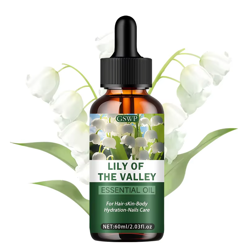 Huile essentielle de lys de la vallée de Noël GSWP, adaptée aux soins des cheveux, de la peau et des