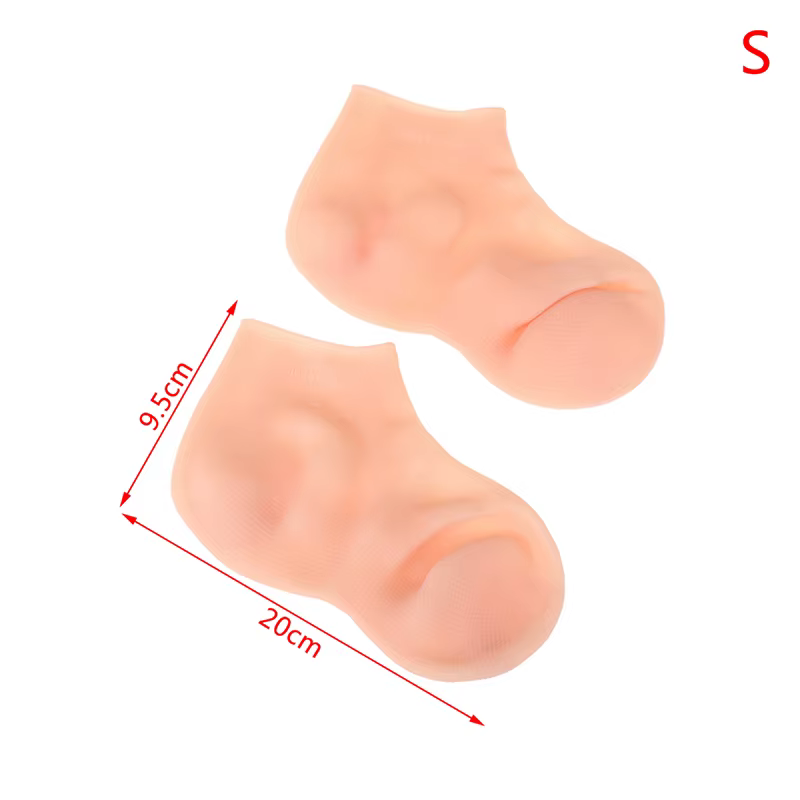 1 paire de chaussettes de soins des pieds et des mains, gants hydratants en Gel de Silicone, soins d