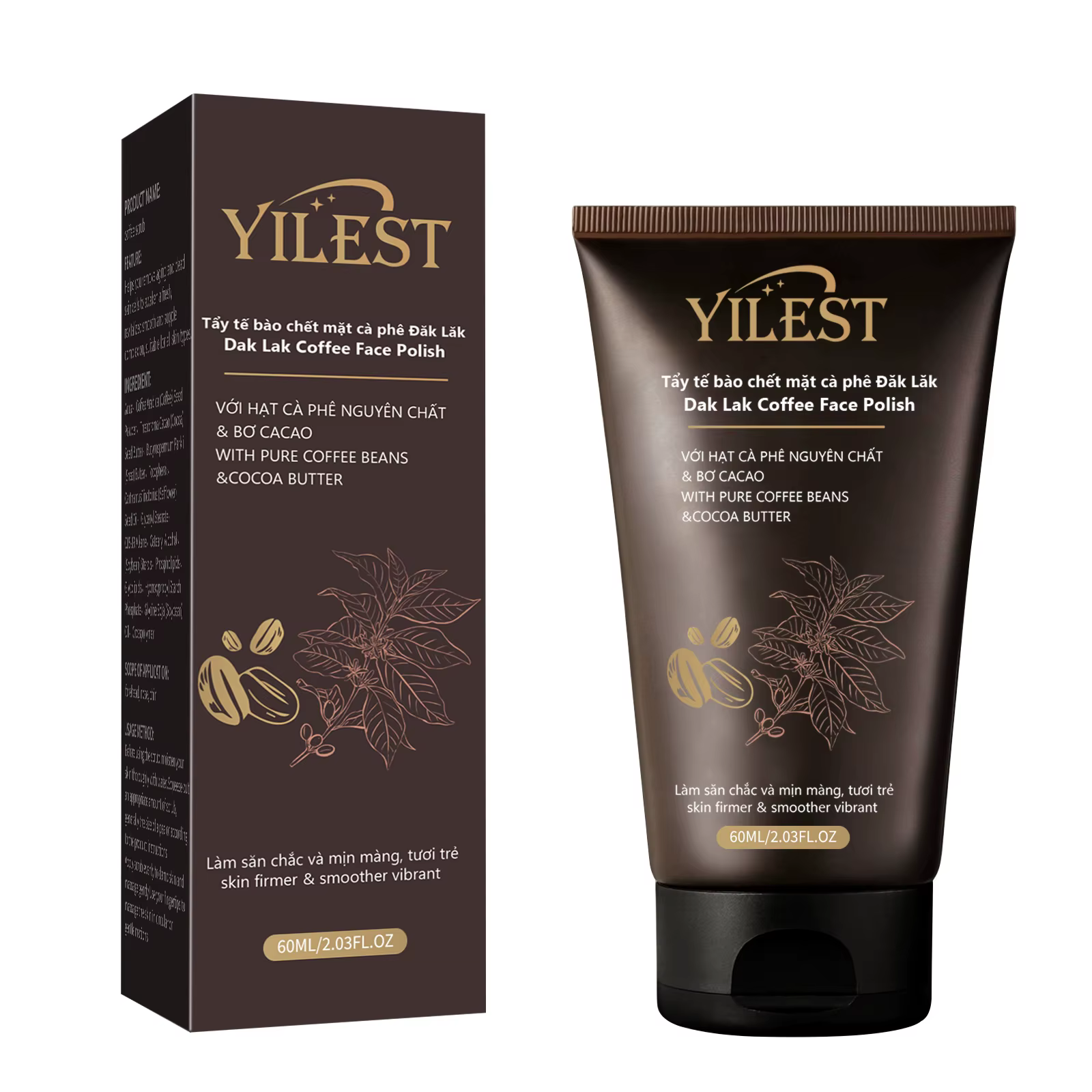 Gommage exfoliant 2-en-1 visage et corps 60g - Élimine les peaux mortes et les points noirs, hydrate