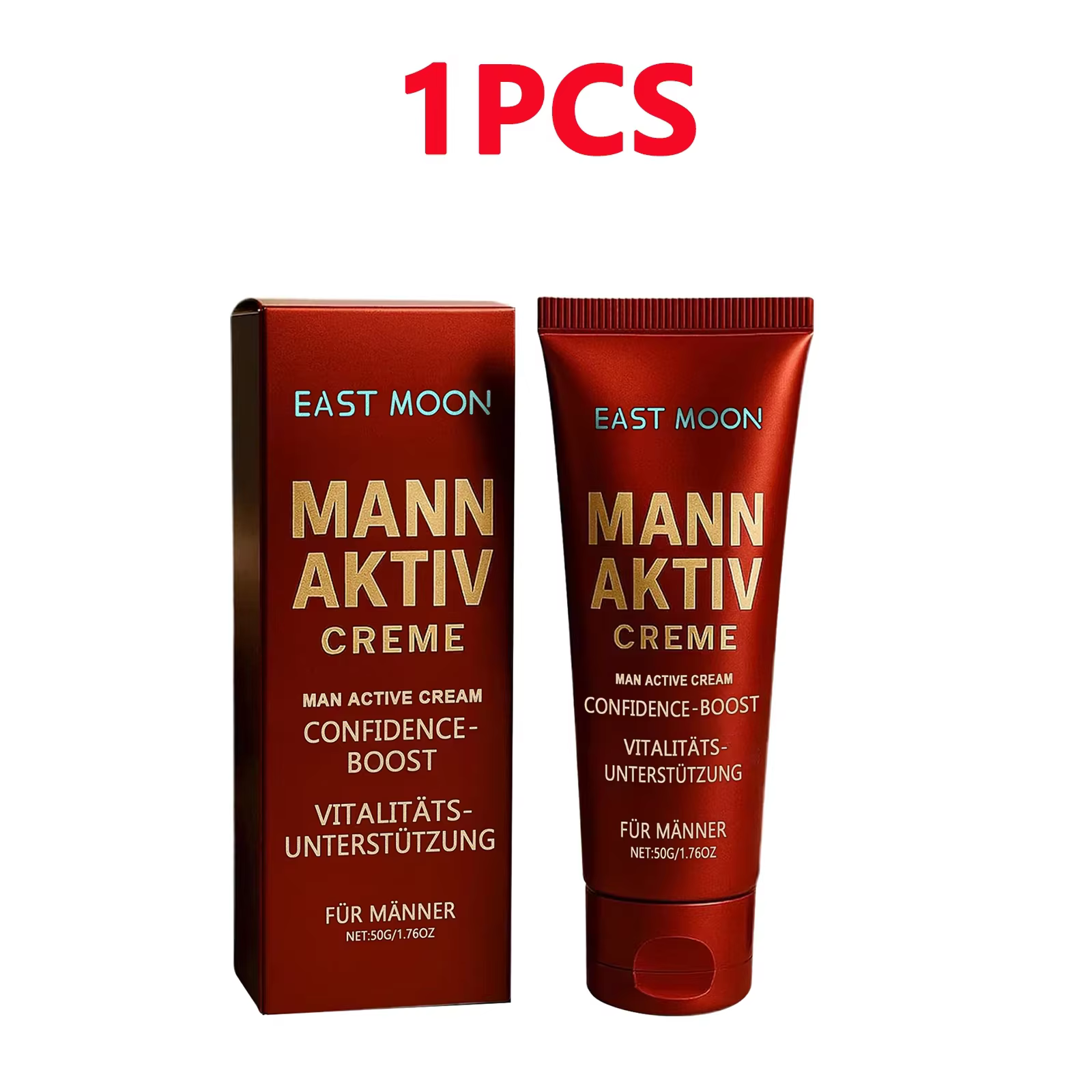 Mann Aktiv Creme 50g – Crème hydratante et vitalisante pour hommes, lotion corporelle nourrissante q