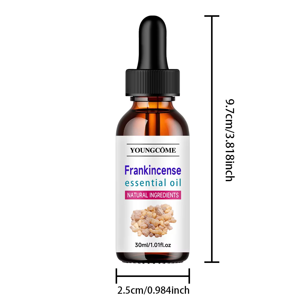Huile Essentielle d'Encens Naturelle Boswellia Serrata - pour Diffuseur, Soins Capillaires, Visage, 