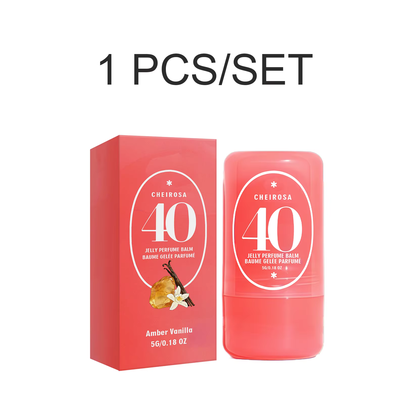 Baume parfumé solide Jelly, parfum lychee fruité, longue tenue, hydratant, parfum naturel, format vo